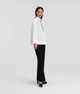 Camisa Karl con Tapeta  con el Logotipo de Karl