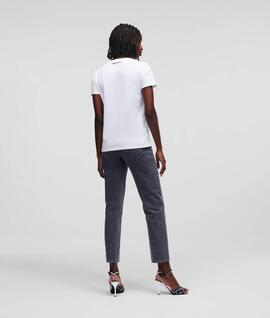 Camiseta Con Pedrería Karl Ikonik para Mujer
