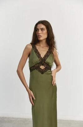 Vestido NTB Paola Verde para Mujer
