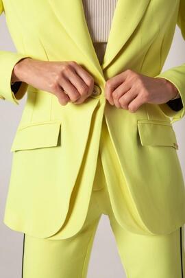 Blazer Mangata Vivos Negro y Amarillo para Mujer