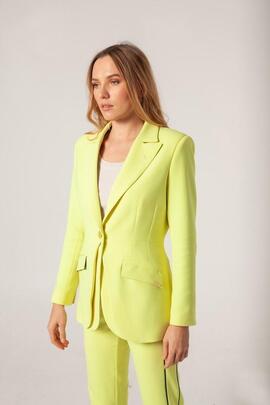 Blazer Mangata Vivos Negro y Amarillo para Mujer