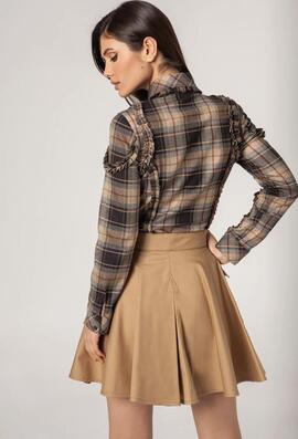 Falda Masavi Sarga Camel para Mujer