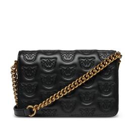 Bolso Pinko Love Click Mini Negro para Mujer