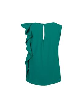 Blusa Unlimited Marfil Verde para Mujer