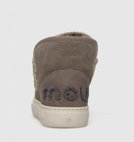 Mou Eskimo Sneaker Bold Glit Logo Elephant Grey para Mujer