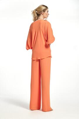 Pantalón Oky Wifi Gasa Naranja para Mujer