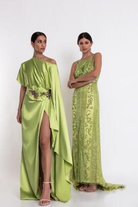 Vestido Matilde cano Envolvente verde para Mujer