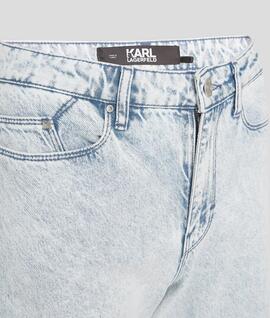 Pantalón Karl Lagarfeld Wide Leg Azul para Mujer