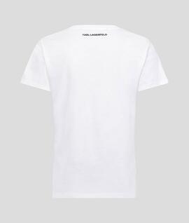 Camiseta Karl Lagarfeld Ikonik Choupette Blanca para Mujer