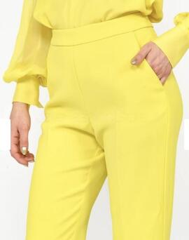 Pantalón Pinko Amarillo para Mujer