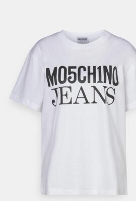 Camiseta Moschino Basica Blanca para Mujer
