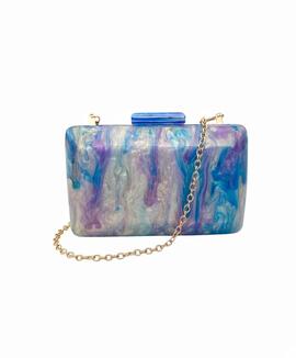 Clutch Redondeado Violeta para Mujer