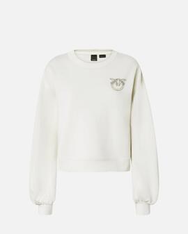 Sudadera Pinko  Logo Beige para Mujer