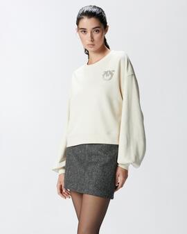 Sudadera Pinko  Logo Beige para Mujer