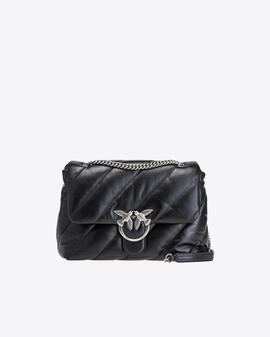 Bolso Pinko Love Puff Big Nappa Negro para Mujer