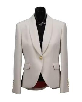 Blazer Extreme Collection Blanca Contraste para Mujer