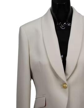 Blazer Extreme Collection Blanca Contraste para Mujer