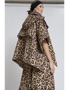 Capa Zaitegui Corta Leopardo para Mujer