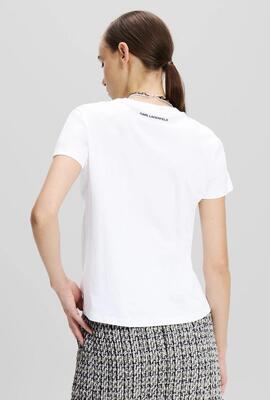 Camiseta Karl Lagarfeld T-Shirt Blanca para Mujer