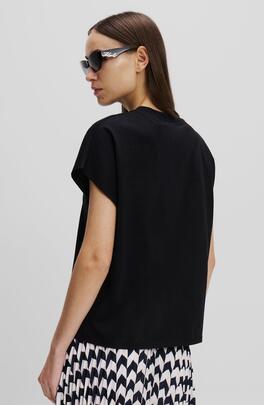 Camiseta Karl Signature Negra para Mujer