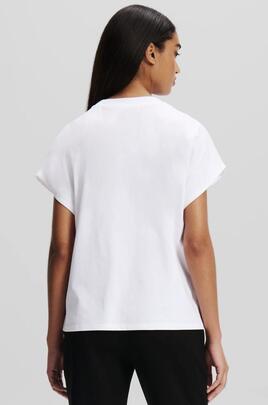 Camiseta Karl Signature Blanca  para Mujer