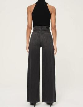 Pantalón DL 1961 Hepburn Dark Haze Negro para Mujer