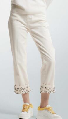 Pantalón Kocca Patricia Perlas Beige para Mujer