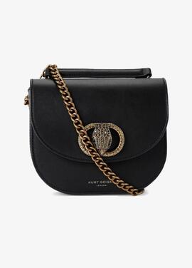 Bolso Kurt Geiger Chelsea Saddle Bag Negro para Mujer