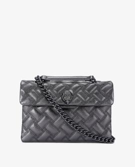 Bolso Kurt Geiger Kensigton Bag Drench Gris Metal para Mujer