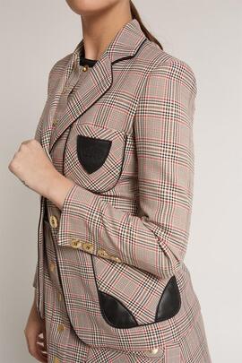 Blazer Highly Preppy Cuadros Rosa