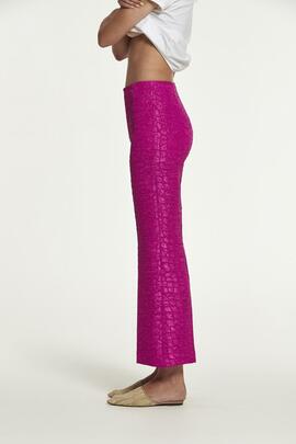 Pantalón Oky Watson Jacquard Fucsia para Mujer