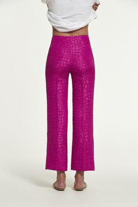 Pantalón Oky Watson Jacquard Fucsia para Mujer