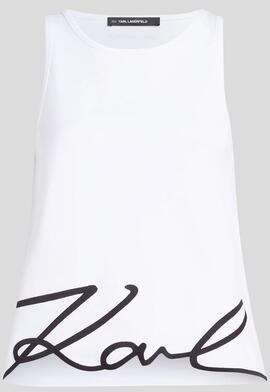 Top Karl Bajo  Signature Blanco