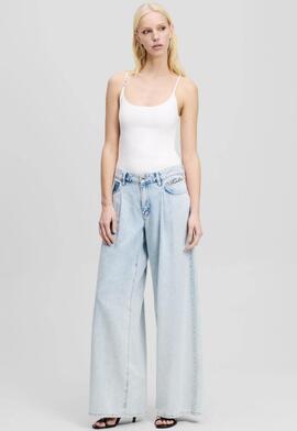 Pantalón Karl Wide Leg Denim azul