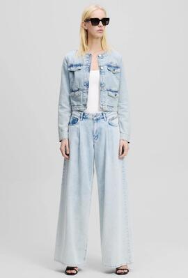 Pantalón Karl Wide Leg Denim azul