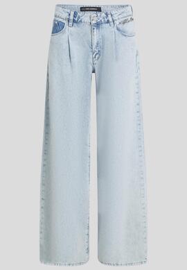 Pantalón Karl Wide Leg Denim azul