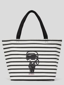 Bolso Karl  Shopper Rya Negro/Blanco