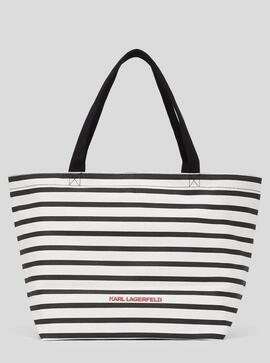 Bolso Karl  Shopper Rya Negro/Blanco