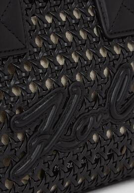 Bolso Karl Tote Woven mini Negro