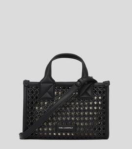 Bolso Karl Tote Woven mini Negro