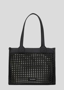 Bolso Karl Tote Woven Negro