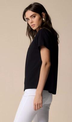 Camiseta Kocca Egle Brillos Negra