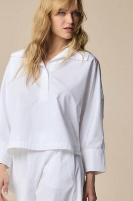 Blusa Kocca Habaly Escote Pico Cruda