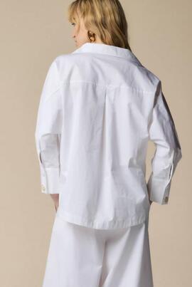 Blusa Kocca Habaly Escote Pico Cruda