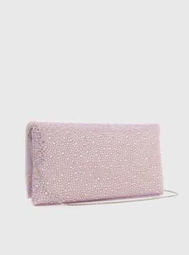 Bolso Twenty Mano Brillos Rosa