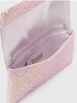 Bolso Twenty Mano Brillos Rosa