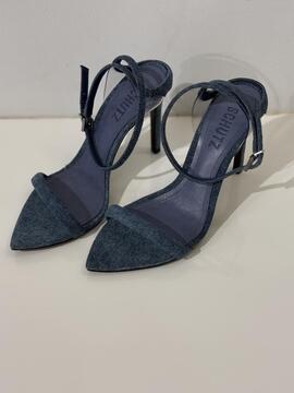 Sandalia Schutz Vaquera Azul