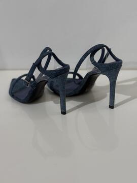 Sandalia Schutz Vaquera Azul