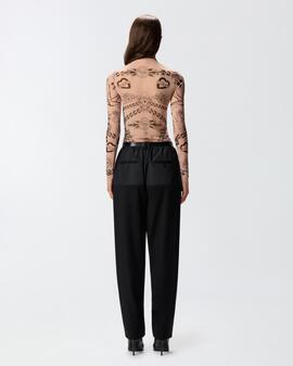Jersey Pinko Tull Estampado Nude