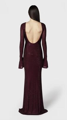 Vestido Twenty Algedy  Brillos Rojo